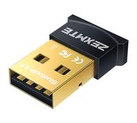 ZEXMTE Bluetooth Adapter CSR 4.0 USB Dongle Receptor Adaptador inalámbrico de Transferencia para PC portátil Windows 10/8/7 / Vista/XP, Ratón y Teclado, Auriculares