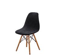 Zeyeo GUYIRT Velvet Shell Chair Covers, Shell Dining Chair Slipcovers Mid Century Modern Style Shell Chair Protector Cover For Kitchen Hotel-White-Set of 2(#3,Set of 6)