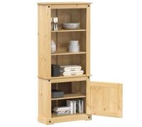 ZEYUAN Aparador Corona Madera Maciza de Pino 74x38x170 cm, Mueble Salon, Aparadores para Salon, Mueble Comedor, Mueble Auxiliar Salón, Armario Salon, Mueble Aparador - 4002782