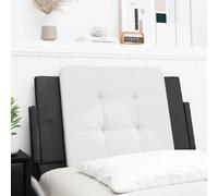 ZEYUAN Cabecero de Cama Acolchado Cuero sintético Blanco y Negro 90 cm, Cabeceros Cama, Cabeceros Moderno, Cabezales Cama, Muebles Habitacion, Cama Cabeza, Mueble Cabecero - 374841
