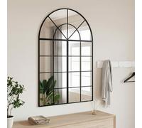 ZEYUAN Espejo de Pared Arco de Hierro Negro 80x120 cm, Baño, Salón, Recibidor Entrada, Mueble - 3200608