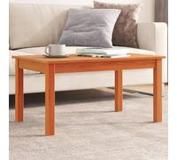ZEYUAN Mesa de Centro Madera Maciza de Pino marrón Cera 80x50x40 cm, Mesa Baja Salon, Mesa Centro Salon, Mesa Auxiliar, Mesa Cafe, Mesita Salon, Muebles De Salon Modernos - 847176