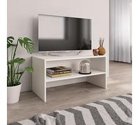 ZEYUAN Mueble para TV, Mesa TV, Mueble TV Salon, Mueble Television, Mesa Television, Muebles De Salon, Mesa Salón TV, aglomerado Blanco 80x40x40 cm