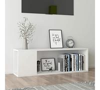 ZEYUAN Mueble para TV, Mesa TV, Mueble TV Salon, Mueble Television, Mesa Television, Muebles De Salon, Mesa Salón TV, de aglomerado Blanco 100x24x32 cm