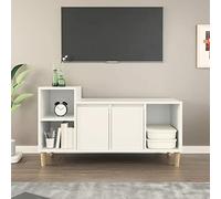 ZEYUAN Mueble para TV, Mueble TV Salon, Mueble para TV, Mueble Television, Módulos De Salón, Mueble Bajo TV, Madera contrachapada Blanco 100x35x55 cm