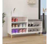 ZEYUAN Mueble Zapatero, Zapatero pequeño, Mueble Zapatero Estrecho, Zapatero Armario, Estante Zapatero, Mueble Organizador, Madera contrachapada Blanco 102x36x60 cm