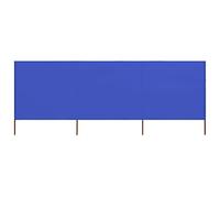 ZEYUAN Paravientos de Playa de 3 Paneles Tela Azul Celeste 400x80 cm, Cortavientos Playa, Toldo Playa