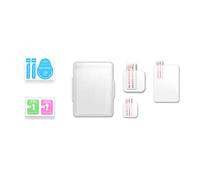 ZEZEFUFU 3 protectores de pantalla de vidrio templado para GoPro Hero 9/10, accesorios de cámara negra
