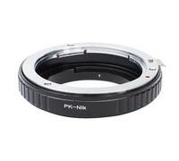 ZEZEFUFU Adaptador de anillo de lente de metal para lente Pentax K PK a adaptador de montaje Nikon F D780/D6/D3500/D850/D7500 cuerpo de cámara