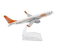 ZEZEFUFU Brasil GOL 737 Modelo 1/400 Escala 1/400 Avión de pasajeros Avión Pantalla Estática Aviación Ciencia Exposición Modelo