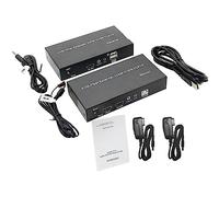 ZEZEFUFU Extensor de fibra KVM HDMI 1080P HDMI Transceptor óptico de video sobre cable óptico de fibra SC a 20Km Soporte USB Mouse Teclado