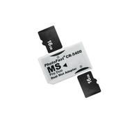 ZEZEFUFU Micro SD/TF a Memory Stick MS Pro Duo Adaptador de varilla corta Convertidor de tarjeta de doble ranura para PSP