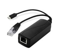 ZEZEFUFU Micro USB 48V a 5V POE Splitter IEEE 802.3af Power Over Ethernet PoE Active Splitter Adapter