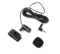ZEZEFUFU Micrófono de coche de 3,5 mm para radio de coche, micrófono externo de repuesto para unidad principal de vehículo, Bluetooth habilitado para audio, GPS y DVD