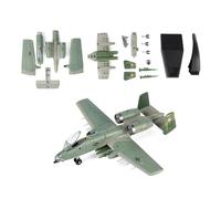 ZEZEFUFU Modelo de avión de ataque de la Fuerza Aérea de los Estados Unidos A-10 Thunderbolt II Warthog Attack de plástico a escala 1/72, modelo de exhibición de ciencias de aviación (sin atacar)