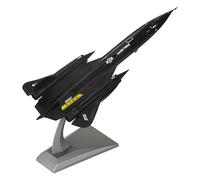 ZEZEFUFU Modelo de avión de metal Blackbird SR-71 Reconnaissance Simulation Aircraft 1: 144 Modelo de avión con soporte de exhibición