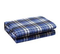 ZEZEZ Empapadores Impermeables de 4 Capas Grandes y Lavables for Incontinencia for Adultos y Ancianos: Almohadilla Protectora Antideslizante de Silicona(Blue plaid,90 * 120CM)
