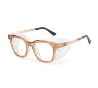ZEZEZ Gafas con Cámara de Humedad y Antipolen for Hombre y Mujer: Bloquean La Luz Azul, Son Resistentes Al Viento y a La Humedad, Alivian La Sequedad Ocular. Silicona Ultrasuave, Lente Transparente(Go