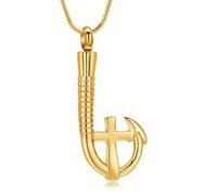 ZEZILE Collar de cenizas de urna de corazón de joyería de cremación para mujeres collar de recuerdo de cenizas conmemorativas de un ser querido