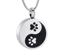 ZEZILE Joyería de cremación Te quiero hasta la luna y de vuelta Urna Relicario colgante collar de un ser querido