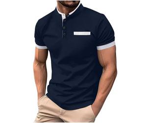 ZEZKT 2024 Camiseta de Manga Corta para Hombre Blusa de Solapa de Manga Corta Polo Manga Corta Hombre Verano Camiseta Top Ligero Relajado Ajuste Casual Golf Informal Blusa para Hombres