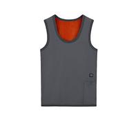 ZEZKT Chaleco Calefactable para Hombre y Mujeres Chaqueta cálida USB de Doble Interruptor Chaleco Electrico USB Ropa Deportiva Abrigado Chaqueta Jacket para Hombre Jogging para Correr (Gris, S)