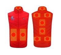 ZEZKT Chaleco Eléctrico Invierno Chaleco Térmico Outdoor Sports Hombre Mujer Chaleco calefactada Inteligente Heated Jacket, Ropa Calefactable sin Mangas, Abrigo Cálido Chaleco Calefactable Navidad