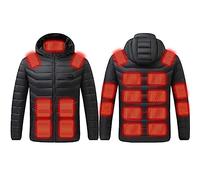 ZEZKT Chaqueta Calefactable Hombre Mujer Calefactables Ligero Chaquetas chaqueta de invierno para senderismo al aire libre caza moto camping 21 Zonas 4 Temperaturas Ajustables(sin batería)