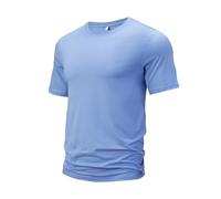 ZEZKT Manga Corta para Hombre Camiseta Suave Cómoda Camiseta Deportiva Suelto T-Shirt Ligero Transpirable Multicolor Manga Corta Streetwear Top Ligeras Tops Secado rápido Corte Holgado