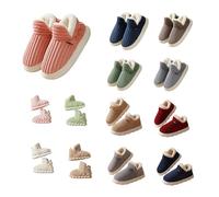 ZEZKT Zapatillas Mujer Cloud Slippers Botines Invierno Zapatos Mujer Acolchados de Algodón Caliente Antideslizante Zapatillas de Casa de Suela Gruesa Para Interior Exterior Cálido Y Confortable