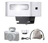 ZF04 - Mini luz de flash portátil para cámara, potencia ajustable de 2 niveles, CCT estable de 6500 K ± 200 K, diseño retro ligero, compatible con cámaras Sony/Canon/Fuji/Nikon, Hotshoe/S1/S2 Sync9