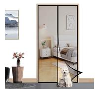 ZFEBHMY Cortina Mosquitera Magntica Puertas,Automático Cierre Cortina antimosca,Adsorción Magnética Plegable Anti Mosquito Insecto Mosquitera,Cortina Hecha de Malla-Black C||90x210cm(35x82inch)