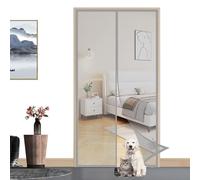 ZFEBHMY Cortina Mosquitera Magntica Puertas,Automático Cierre Cortina antimosca,Adsorción Magnética Plegable Anti Mosquito Insecto Mosquitera,Cortina Hecha de Malla-Grey||160x260cm(62x102inch)