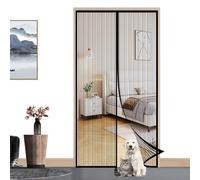 ZFEBHMY Cortina Mosquitera Magntica Puertas,Automático Cierre Cortina antimosca,Adsorción Magnética Plegable Anti Mosquito Insecto Mosquitera,Cortina Hecha de Malla-Black A||110x205cm(43x80inch)
