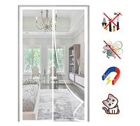 ZFEBHMY Mosquitera MagnéTica para Puertas,Anti Insectos Cortina Apagado AutomáTico Cortina Mosquitera Malla Sin Taladrar FáCil de Instalar para SalóN BalcóN Corredor-White C|| 85x215cm(33x84inch)