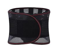 ZFF Verano Faja Lumbar for Espalda con Barra De Apoyo Cinturón De Soporte Lumbar Aliviar Dolor Y Lesiones Ciática Respirable Faja Lumbar Deportiva for Hombre Y Mujer (Color : Black, Size : M/Medium)