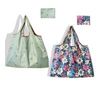 zffkz 2 bolsas de compras reutilizables, bolsas de compras plegables para mujer, Multi