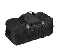 ZFFOZZ 60L Mochila Táctica 3-en-1, Bolsa de Viaje MOLLE con Modos de Porte Versátiles Mochila, Bandolera, a Mano. Ideal para Viajes, Gimnasio, Senderismo y Aventuras al Aire Libre.(Black)