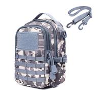 ZFFOZZ Bolsa Táctica Molle Pequeña, Bolsa Para Herramientas Tácticas EDC Mochila Compacta Multiusos Para La Cintura y El Hombro.(Acu)