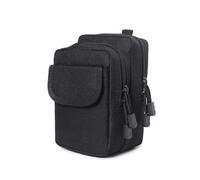 ZFFOZZ Bolsas Tácticas MOLLE, Pequeña Bolsa EDC Resistente Al Agua Para Acampar Al Aire Libre Viajes y Aventuras(Black)