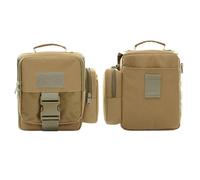 ZFFOZZ Bolso Bandolera de Lona Pequeño, Clásico Vintage Impermeable Táctico Cruzado Informal Unisex(Brown)