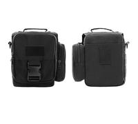 ZFFOZZ Bolso Bandolera de Lona Pequeño, Clásico Vintage Impermeable Táctico Cruzado Informal Unisex(Black)