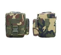 ZFFOZZ Bolso Bandolera de Lona Pequeño, Clásico Vintage Impermeable Táctico Cruzado Informal Unisex(Jungle cp)