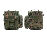 ZFFOZZ Bolso Bandolera de Lona Pequeño, Clásico Vintage Impermeable Táctico Cruzado Informal Unisex(Jungle Digital)