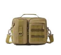 ZFFOZZ Bolso bandolera ligero de camuflaje para hombre bolso bandolera multifuncional de nailon para exteriores ideal para viajes y almacenamiento de equipo de pesca(Khaki)