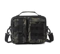 ZFFOZZ Bolso bandolera ligero de camuflaje para hombre bolso bandolera multifuncional de nailon para exteriores ideal para viajes y almacenamiento de equipo de pesca(Dark night cp)