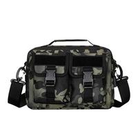 ZFFOZZ Bolso bandolera táctico para hombre, multifunción de nailon con puerto USB(Dark night cp)