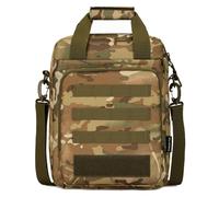ZFFOZZ Bolso Mensajero Táctico, Maletín Táctico para Laptop, Mochila de Hombro MOLLE Resistente, Bolso de Mano para Hombres, Actividades al Aire Libre, Picnics y Acampada(CP)