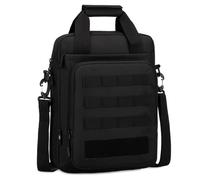 ZFFOZZ Bolso Mensajero Táctico para Hombres, Bolso de Hombro Militar MOLLE, Adecuado para Picnics, Acampada y Varias Actividades al Aire Libre(Black)