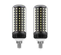 ZFFOZZ Bombilla LED Tipo Maíz de 20 W/30 W, Casquillo E14/E27, No Regulable, Luz Seleccionable de 3000 K/4000 K/6000 K, para Casa Garaje Almacén Interior y Exterior(E14-30W,White)